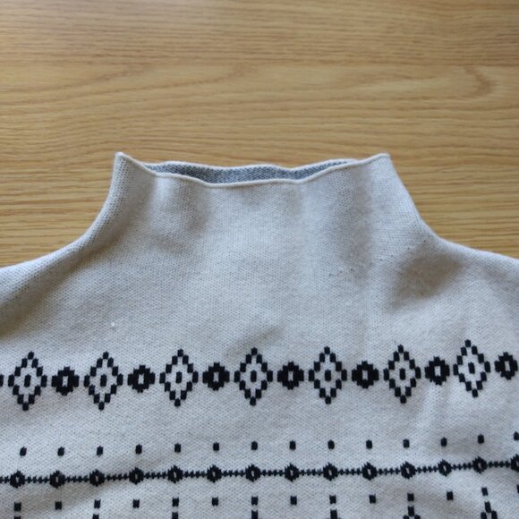 Joie Funnel Neck Fair Isle Sweater | Size Medium - Picture 3 of 5
